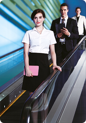 Moving walkways travelator